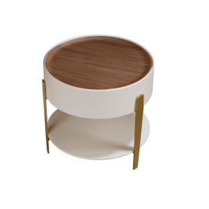 Masuta auxiliara design LUX Walnut-Bej - Img 4