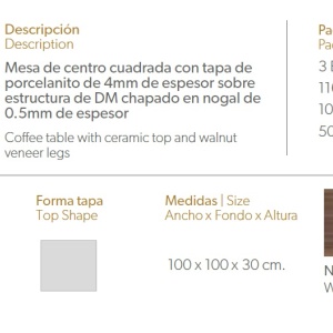 Masuta de cafea design elegant Gabriella AC-CT795 - Img 2