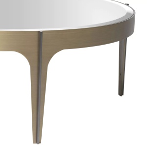 Masuta de cafea design LUX Artemisa S, alama periata 116138 HZ - Img 3