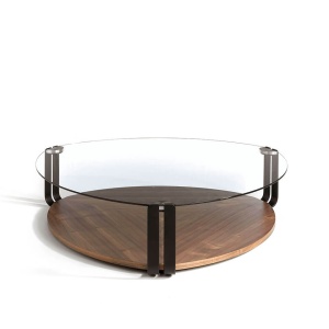 Masuta de cafea eleganta design LUX Walnut AC 2055-MH1904A-NOGAL - Img 3