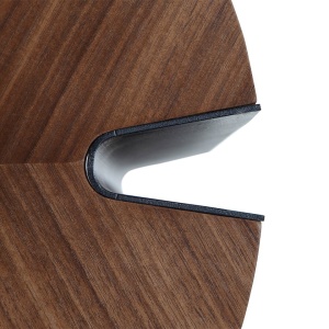 Masuta de cafea moderna design LUX Wood and Black, 90cm - Img 5