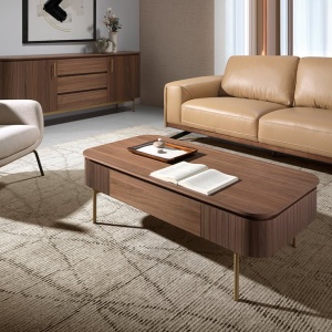 Masuta de cafea moderna design LUX Wood and Gold - Img 9