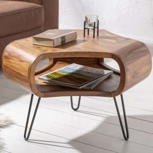 Masuta design deosebit Organic Living 60cm Sheesham A-39752 VC - Img 6
