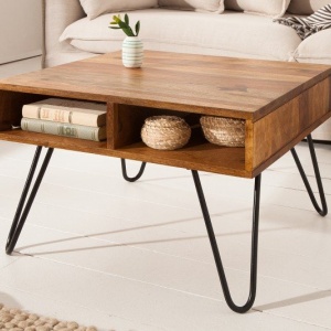 Masuta design industrial vintage Scorpion 60cm Sheesham - Img 3