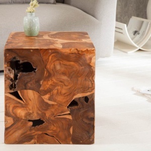 Masuta design unicat Square 40cm Teak - Img 5
