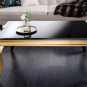 Masuta eleganta Modern Barock 100cm, negru/ auriu - Img 2
