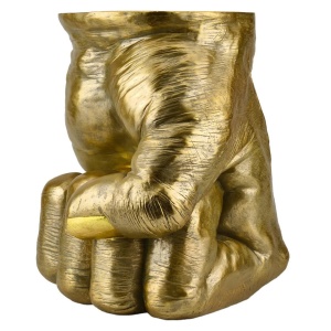 Masuta figura a unui pumn FIST 50cm auriu - Img 2