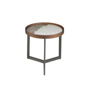 Masuta laterala deosebita design LUX Walnut-Marble - Img 3