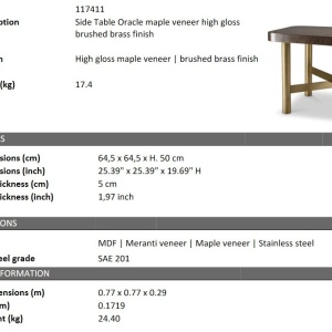Masuta laterala design LUX Oracle - Img 2