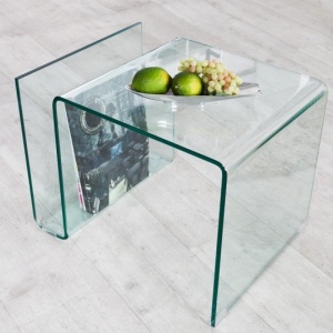 Masuta living moderna din sticla 12mm, Fantome 50cm - Img 3
