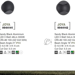 Mini Aplica LED ambientala / incastrabila de iluminat exterior IP65 JOYA II 191012 universul-luminii.ro