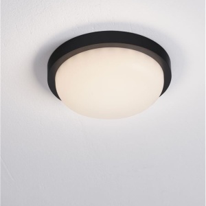 Mini Aplica LED exterior de perete/tavan, IP65, REO negru 167722 universul-luminii.ro