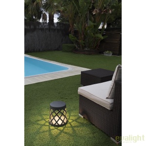 Mini stalp LED de exterior design modern ambiental IP65 SHADOW 25cm 67962 universul-luminii.ro