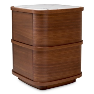 Noptiera/ masuta laterala design LUX Cabana S, furnir nuc - Img 3