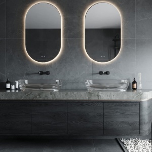 Oglinda baie cu iluminat LED MIRROR 100x60cm 173052 universul-luminii.ro