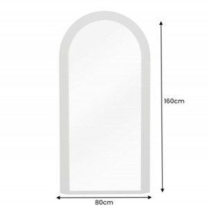 Oglinda de perete decorativa Art Deco 160cm, greige - Img 6