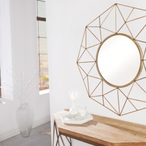 Oglinda de perete decorativa Diamond 80cm, alama - Img 2