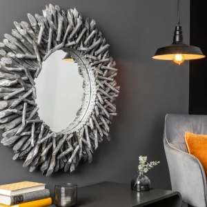 Oglinda decorativa Riverside 80cm gri - Img 5