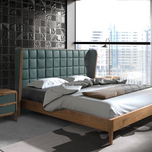 Pat dublu design LUX Dark green 180x200cm - Img 3
