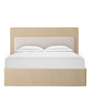 Pat dublu design LUX Dimitrios 180x210cm, stejar albit - Img 5