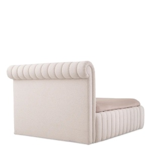 Pat dublu tapitat design elegant LUX Sycamore, Bouclé cream - Img 6