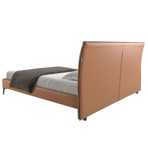 Pat dublu tapitat design LUX Brown 180x200cm - Img 9
