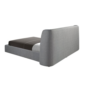 Pat dublu tapitat design LUX Dark grey, 180x200cm - Img 4