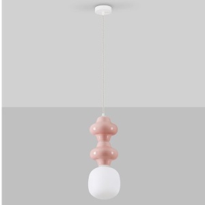 Pendul ceramic design modern CHIC roz 232422 universul-luminii.ro