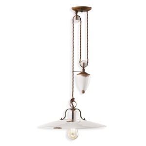 Pendul cu inaltime reglabila design retro realizat manual din ceramica COUNTRY 216652 universul-luminii.ro