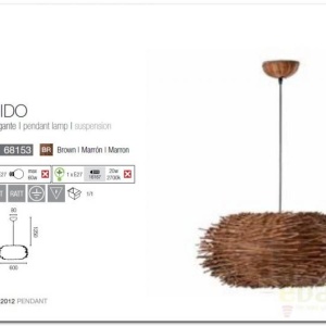 Pendul deosebit diametru 60cm Nido 68153 44432 universul-luminii.ro