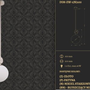 Pendul design clasic realizat manual DIMARO - Img 2