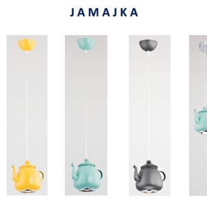 Pendul design decorativ in forma de ceainic JAMAJKA antracit 104122 universul-luminii.ro