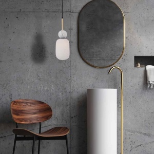 Pendul design decorativ modern MARBLE alb 153652 universul-luminii.ro