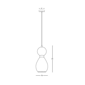 Pendul design decorativ modern Rupert II 153612 universul-luminii.ro