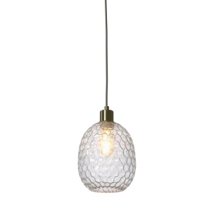 Pendul design decorativ Venice oval, clear