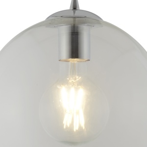 Pendul design modern 25cm Balls crom/ clar 1621CL SRT 59022 universul-luminii.ro