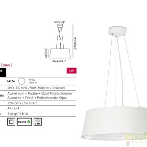 Pendul design modern AINA LED 64174 - Img 2
