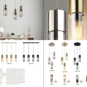 Pendul design modern ANNIKA negru 210762 universul-luminii.ro