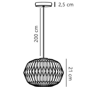 Pendul design modern Aviana D-30cm - Img 8