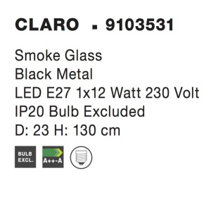 Pendul design modern CLARO fumuriu NVL-9103531 - Img 4