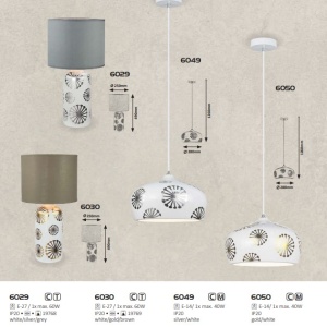 Pendul design modern GINGER auriu/alb 6050 RX - Img 4