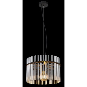 Pendul design modern GORLEY negru, fumuriu 40cm 134692 universul-luminii.ro