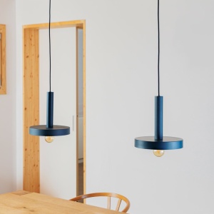 Pendul design modern WHIZZ albastru, alb - Img 2