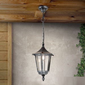 Pendul exterior stil clasic IP43 Hermine AL 11K/82542/A schwarz-silber OR 174162 universul-luminii.ro