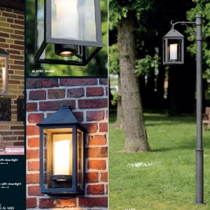 Pendul iluminat exterior din fier forjat, HL 2491-A 178472 universul-luminii.ro