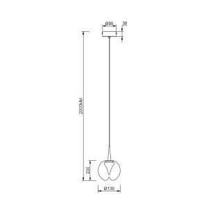 Pendul LED design decorativ ANDROMEDA auriu/crom - Img 6