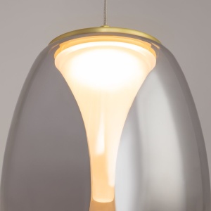 Pendul LED design decorativ Splash auriu/gri 225792 universul-luminii.ro