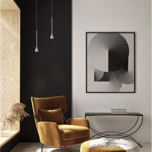 Pendul LED design minimalist NET alb - Img 2