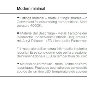 Pendul LED design minimalist Pro Base auriu 179432 universul-luminii.ro