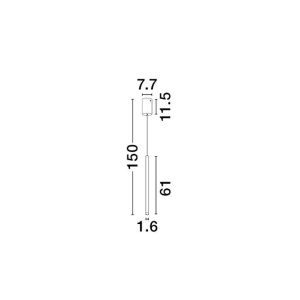 Pendul LED design minimalist STILVI alb 245892 universul-luminii.ro